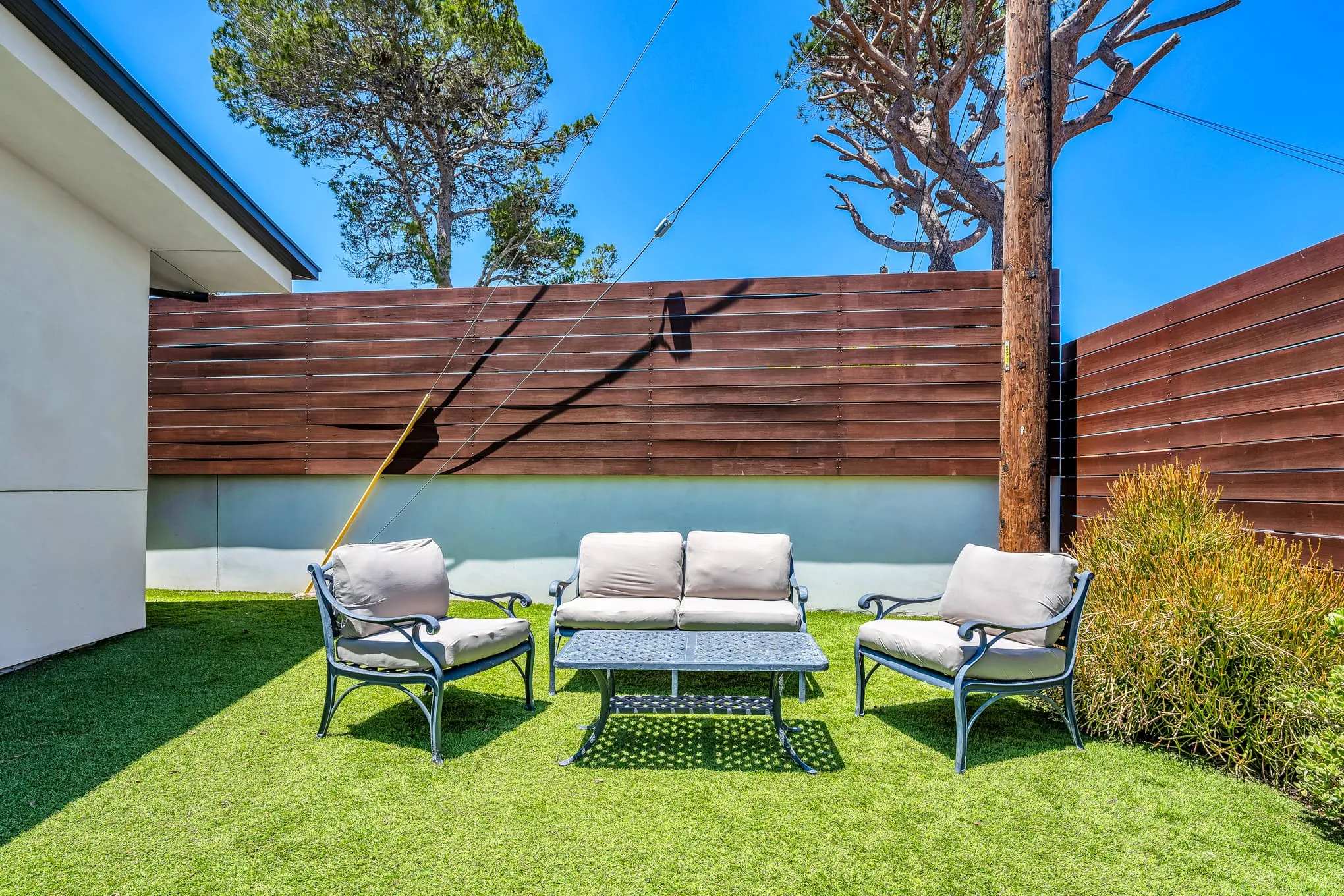 Backyard lounge and patio