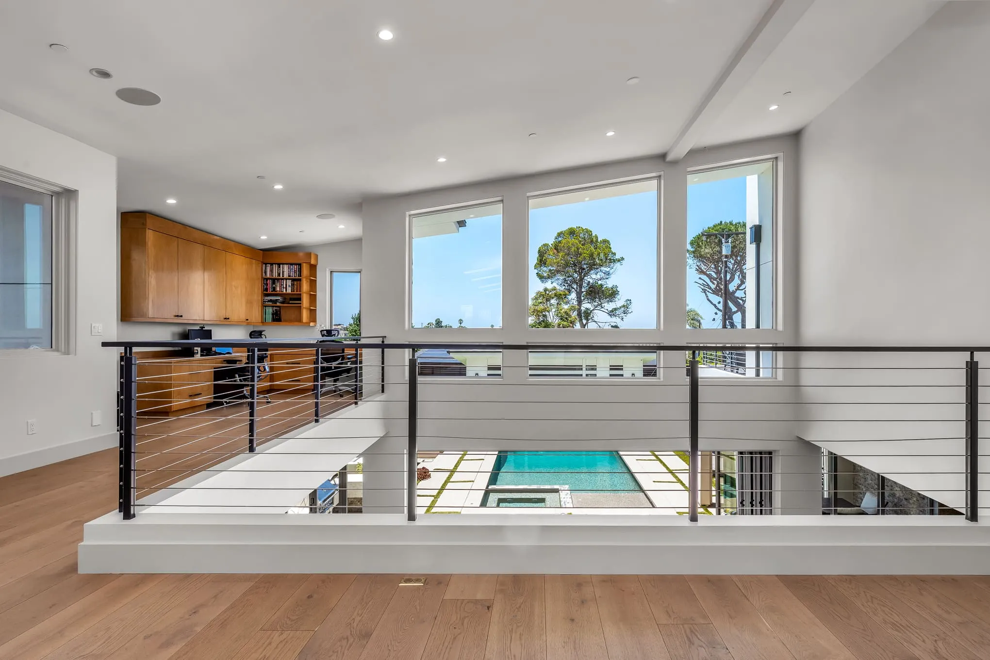 Upper-level living with a view